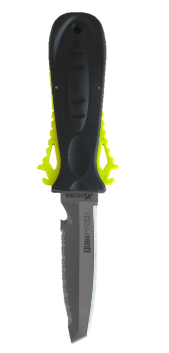 XS Scuba QuikPynch Knife Yellow Titanium